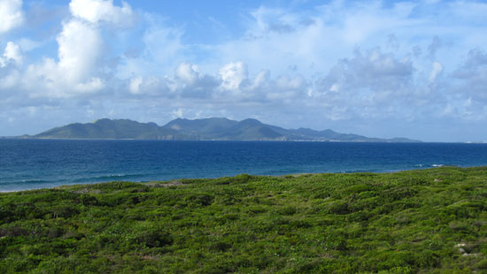 View #1: St. Martin (Grand Case and Marigot) to the West