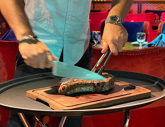 steak at Sublime Resto Bar