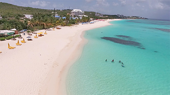 shoal bay east coastline as seen from elodias beach bar