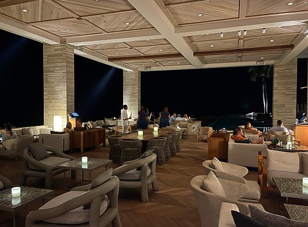 inside sunset lounge at four seasons anguilla