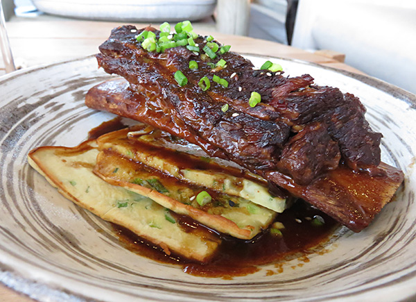 korean short ribs at sunset lounge anguilla