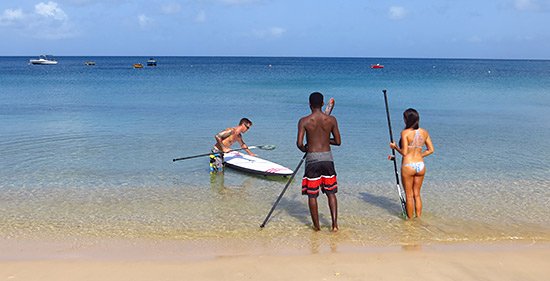 judd giving instructions for sup on crocus bay anguilla