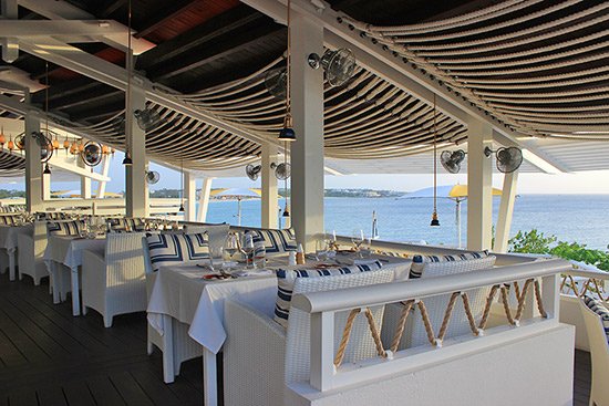 the dining room at the restaurant at malliouhana