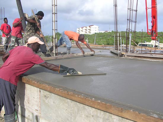 The Third Team Finishes The Concrete