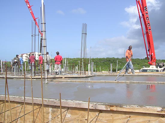 The Third Team Finishes The Concrete