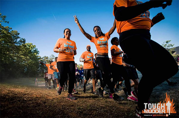 all smiles at tough mudder