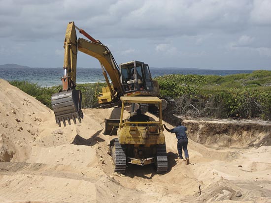 tropical building excavation