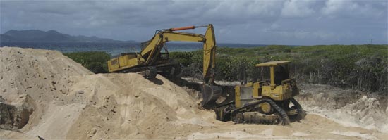 Anguilla excavation