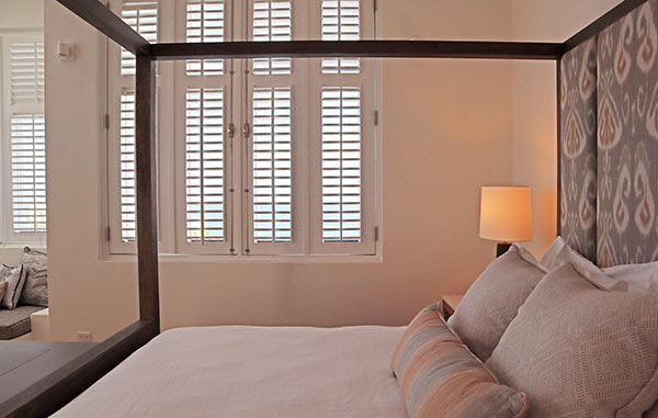 Master bedroom at Sky Villa, Long Bay Villas