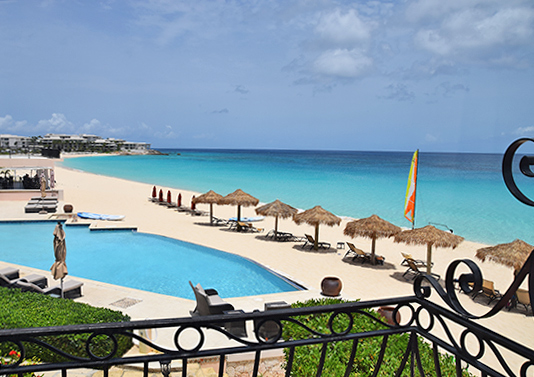 terrace view from frangipani anguilla