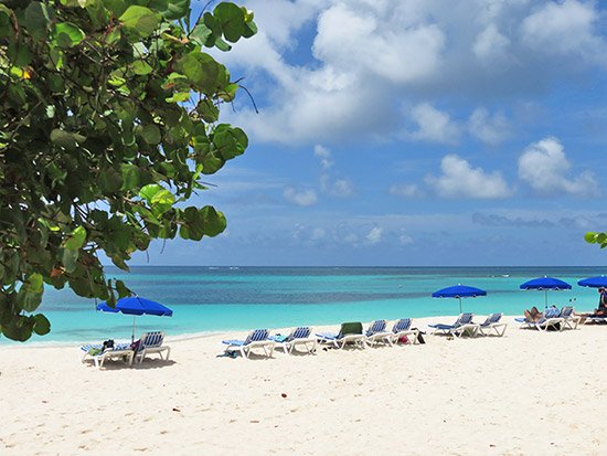 view from tropical sunset on shoal bay east