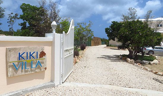 the entrance to kiki villa