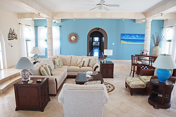 interior living room at villa soleil