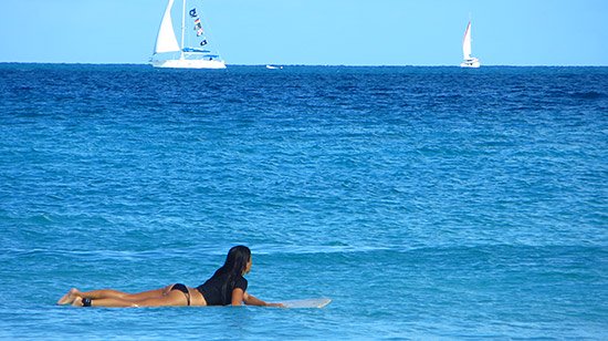 waiting for waves in tortola