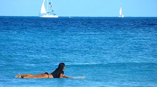 waiting for waves in tortola