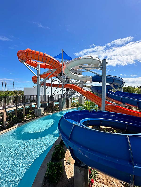 water slides at aurora entertainment park