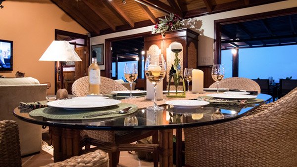 the dining area at wesley house