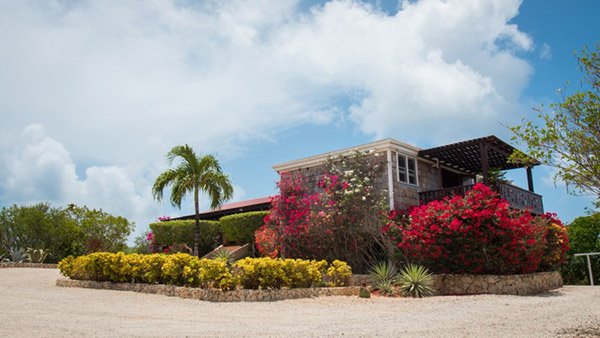 arriving at wesley house anguilla villa