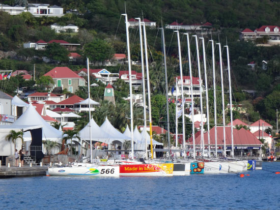 la mondiale racing boat in gustavia