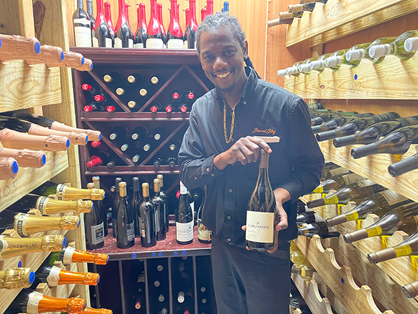 Wine cellar at Barrel Stay Sandy Ground