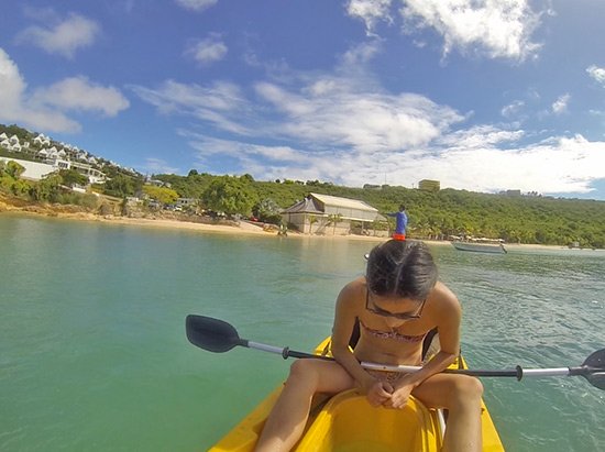 yuki using anguilla watersports kayaks observation decks