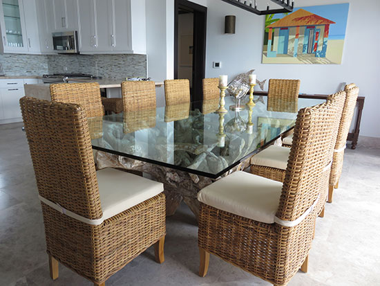 dining area inside the zemi suite