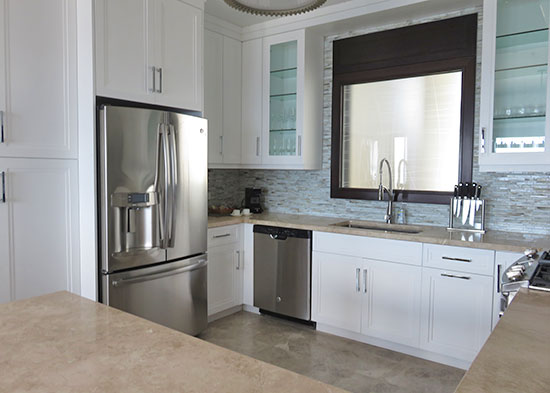 kitchen inside the zemi suite