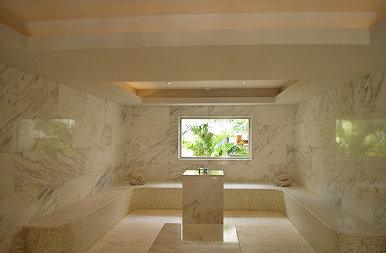 turkish bath house at zemi beach house