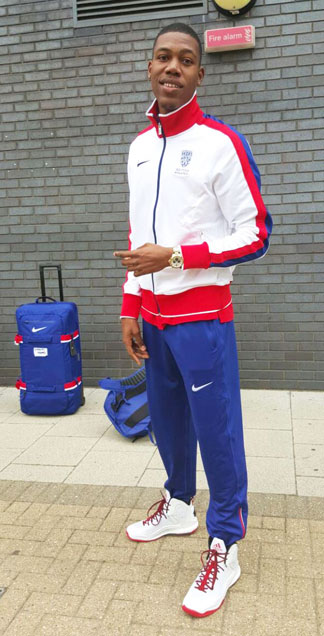 zharnel hughes representing anguilla and great britain