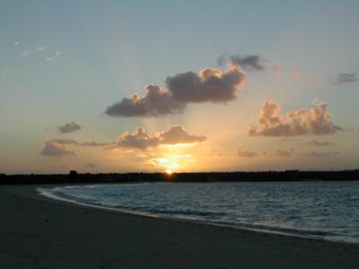 Sunrise on Rendezvous Bay Beach