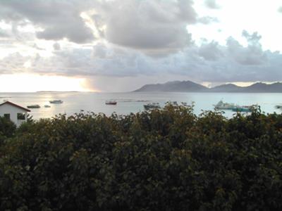 Watching a storm come in over St Maarten