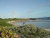 Hiking along the beach