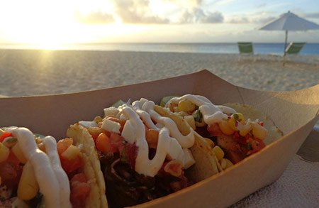 sunset tacos at blanchards beach shack